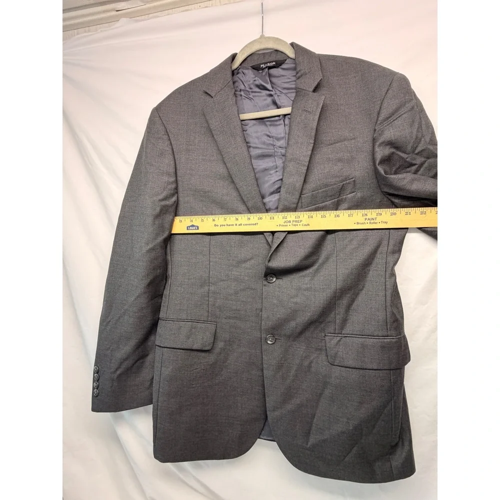 Jos. A. Bank Signature Grey Wool Blazer Tailored Fit 2-Button Sport Coat 42L